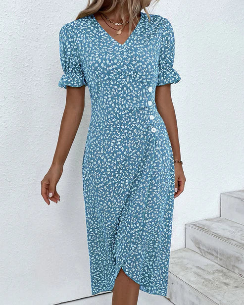 Fiona – Fresh Floral Midi Dress