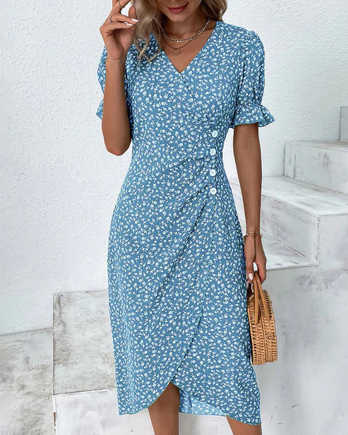 Fiona – Fresh Floral Midi Dress