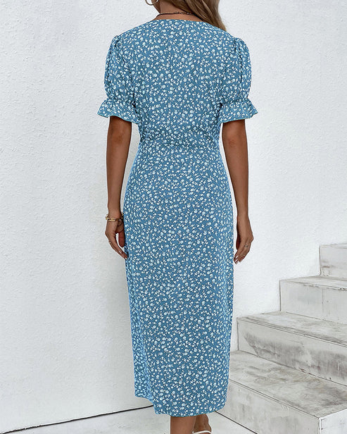 Fiona – Fresh Floral Midi Dress
