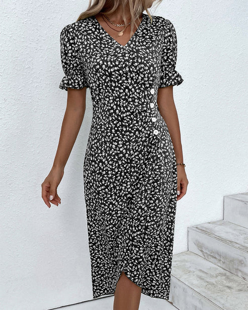 Fiona – Fresh Floral Midi Dress