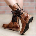 Lauren – Western-Inspired Lace-Up Boots