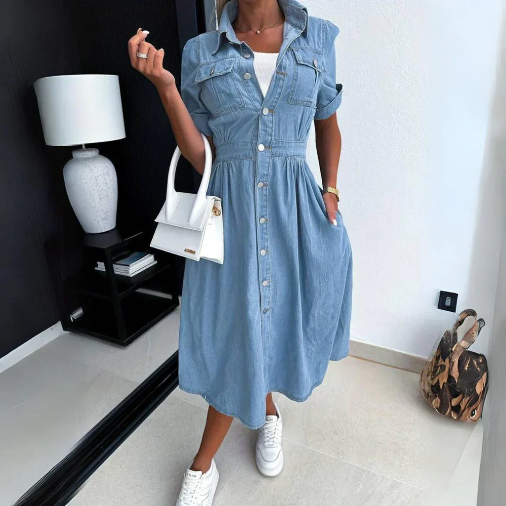 Joanna – Softly Elegant Midi Dress