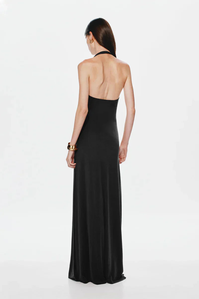 Celeste – Ivory Draped Maxi Dress