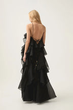 Autumn – Layered Tie-Strap Maxi Dress