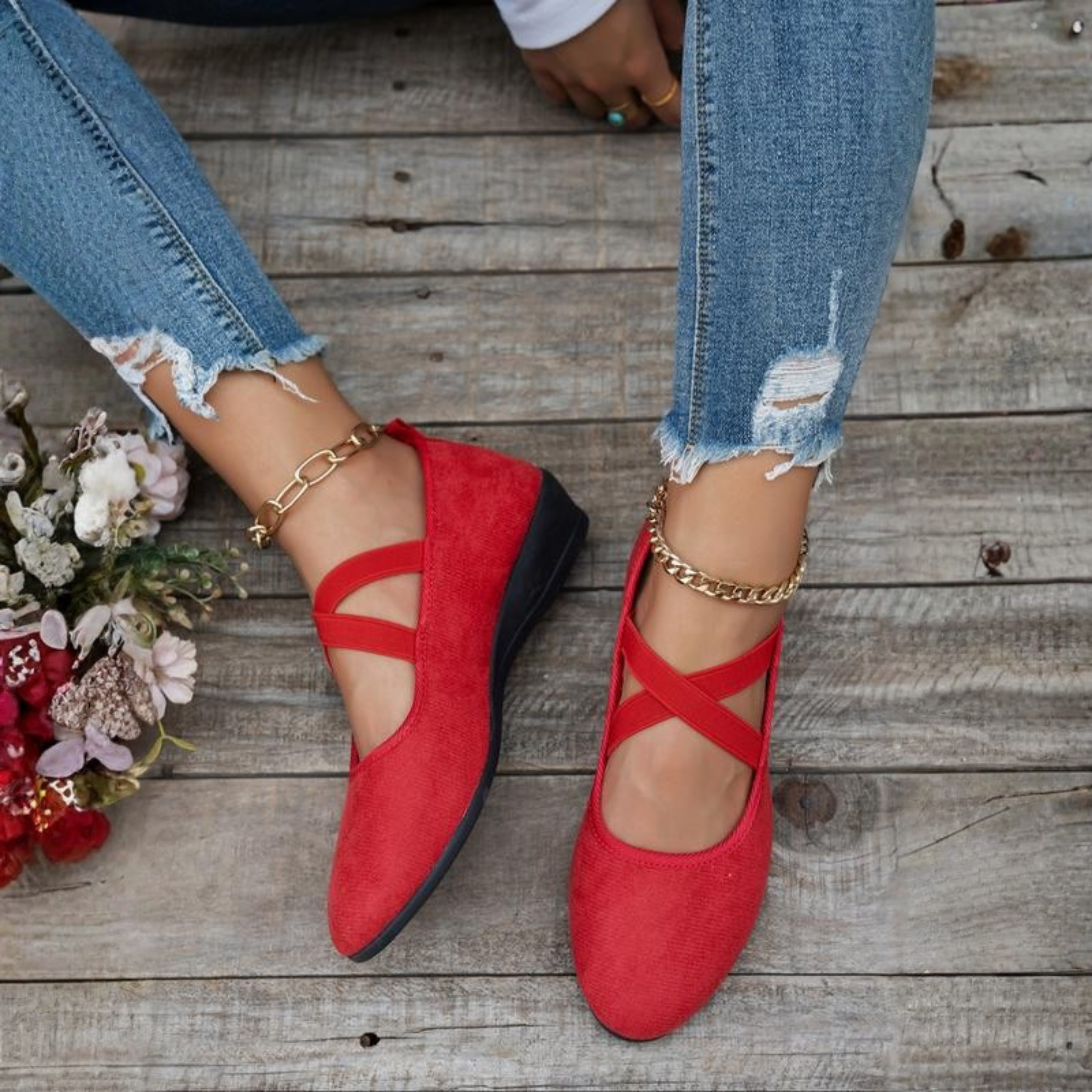 Elena – Elegant Wedge Heel Shoes