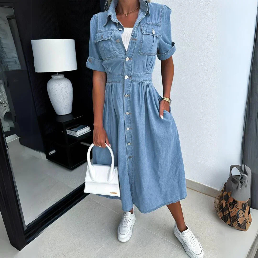 Joanna – Softly Elegant Midi Dress