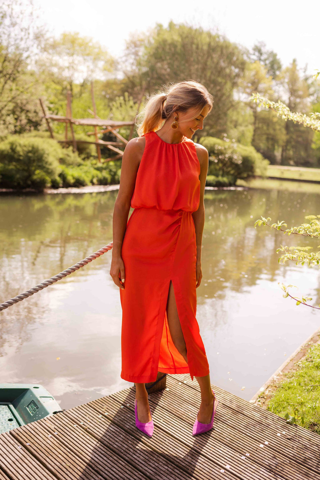 Elena – Side-Slit Summer Dress