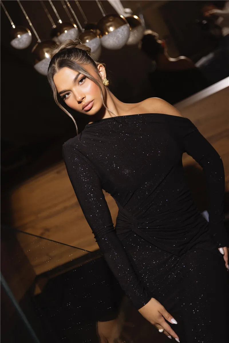 Alina – Sparkling Maxi Dress