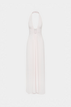 Celeste – Ivory Draped Maxi Dress