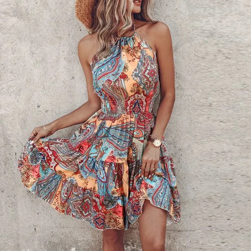 Ava – Playful Printed Mini Dress
