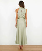 Nadine – Halter Neck Midi Dress
