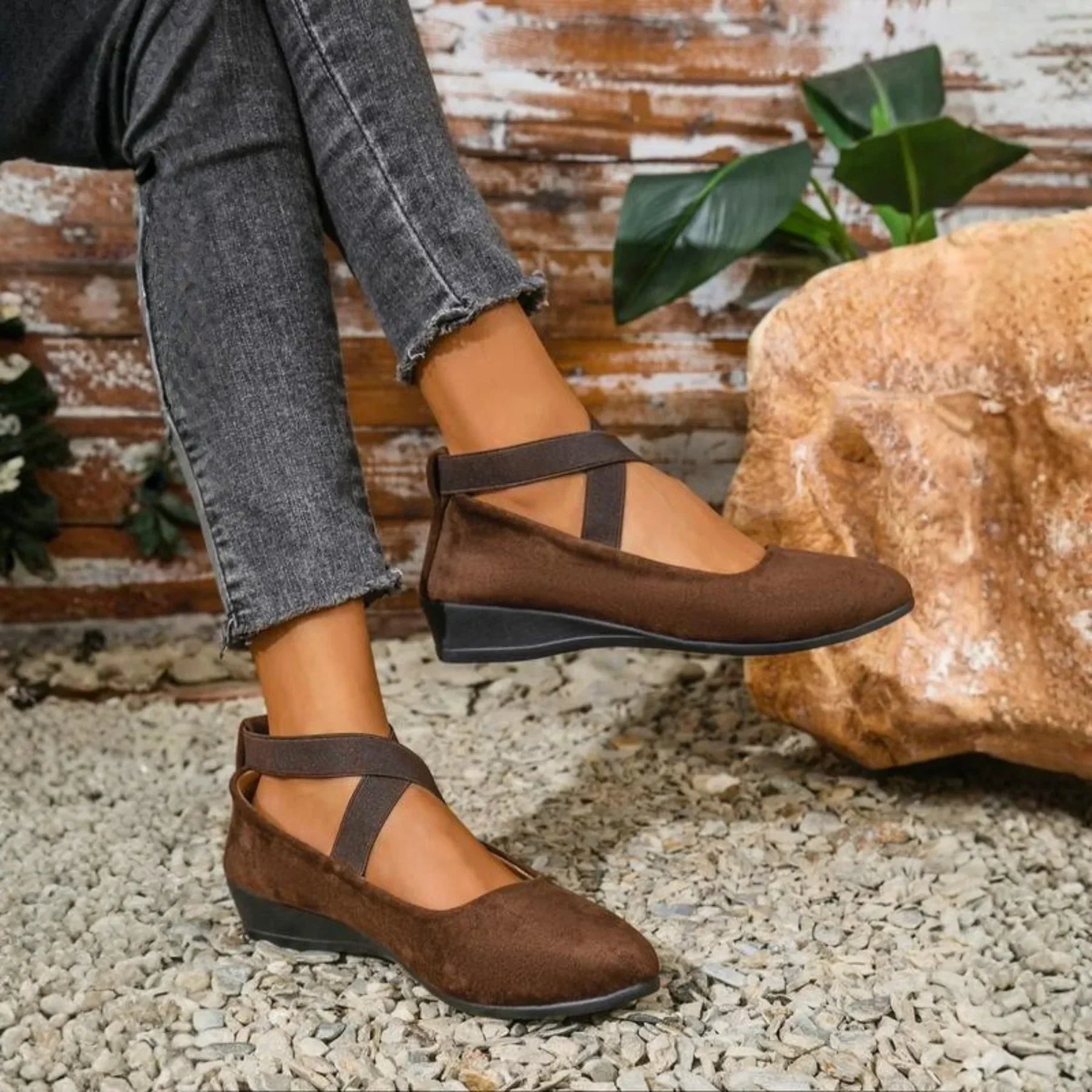 Elena – Elegant Wedge Heel Shoes