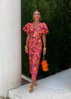 Zara – Bold and Colourful Midi Dress
