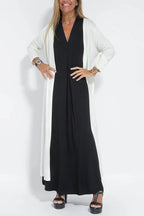 Clodagh – Sculpting Maxi Dress with Free Cardigan