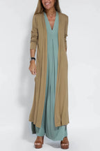 Clodagh – Sculpting Maxi Dress with Free Cardigan