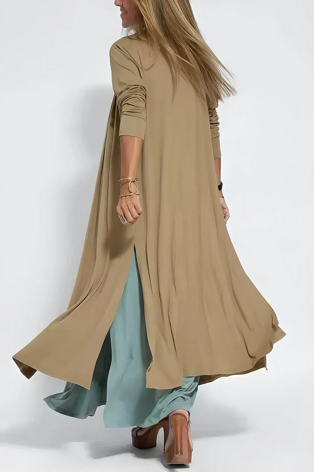 Clodagh – Sculpting Maxi Dress with Free Cardigan